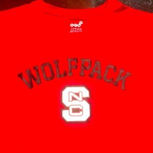 Wolfpack NC Red Crewneck Short Sleeve Tee